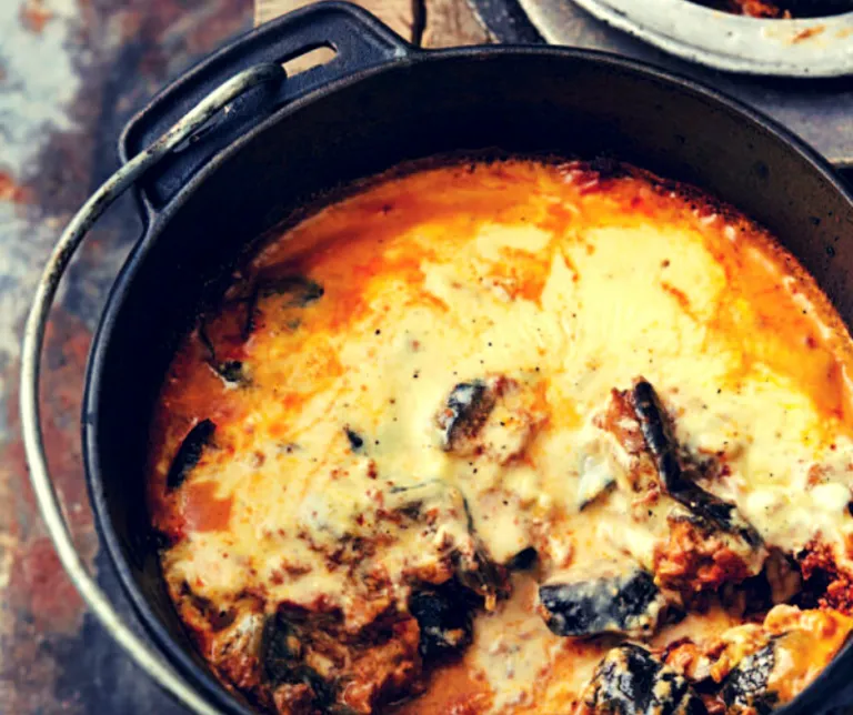 Merlot with Mediterranean Moussaka – Reimagined in pot